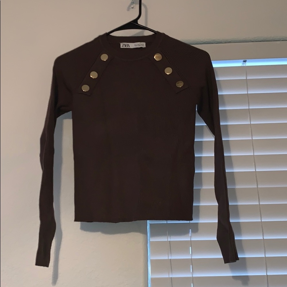 Zara Olive green sweater (size s)